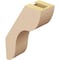 Ekena Millwork 3-inch W x 8-inch D x 12-inch H Carmel Rough Cedar Woodgrain TimberThane Knee Brace, Primed BRCUR03X08X12CARRCPR - alternate 5